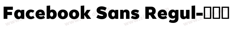 Facebook Sans Regul字体转换